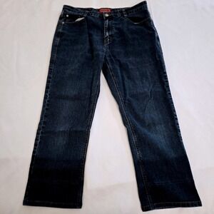 COS Jeans Straight High-Rise Blue Denim‎ Jeans Size 12 Embellished Pockets 28x23